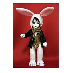 Mezco Toyz Living Dead Dolls Alice In Wonderland Figure Eggzorcist as The White Rabbit